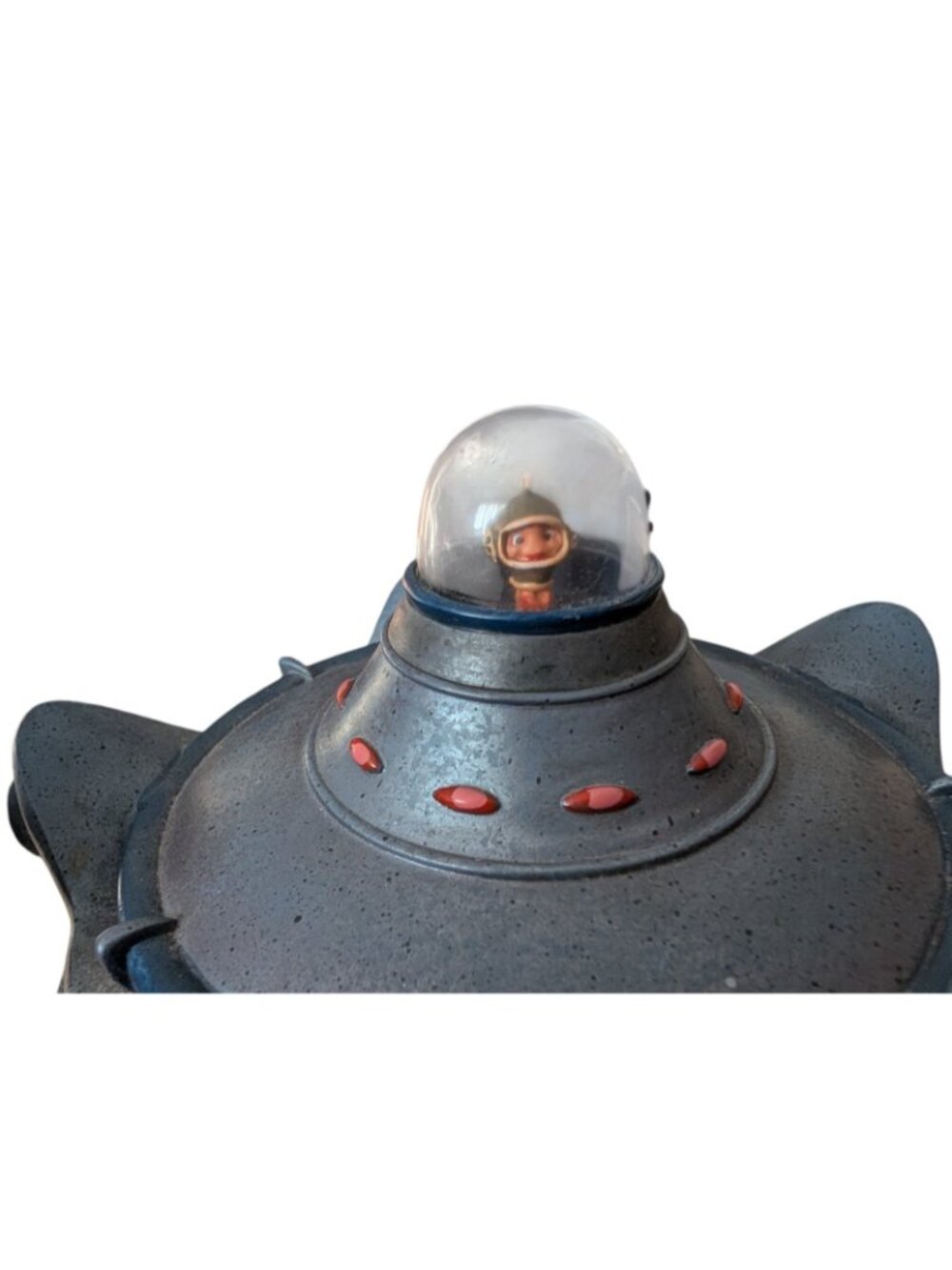 RARE Disney Store Chicken Little UFO Spaceship Snowglobe Baseball Figurine - Picture 8 of 10